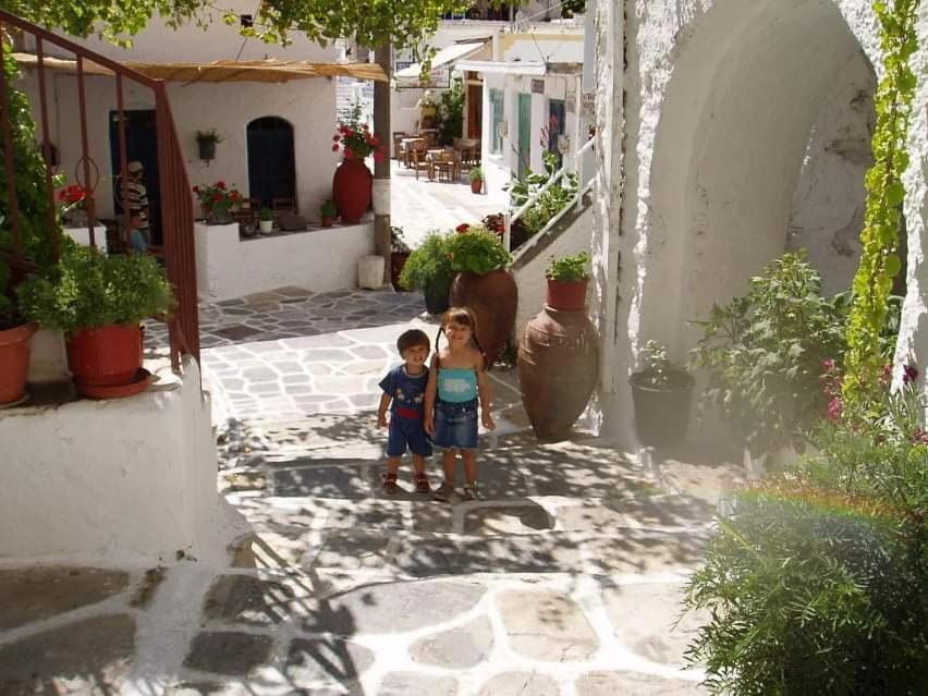 Traditional Family House, Ground Floor With Yard Koronos Esterno foto